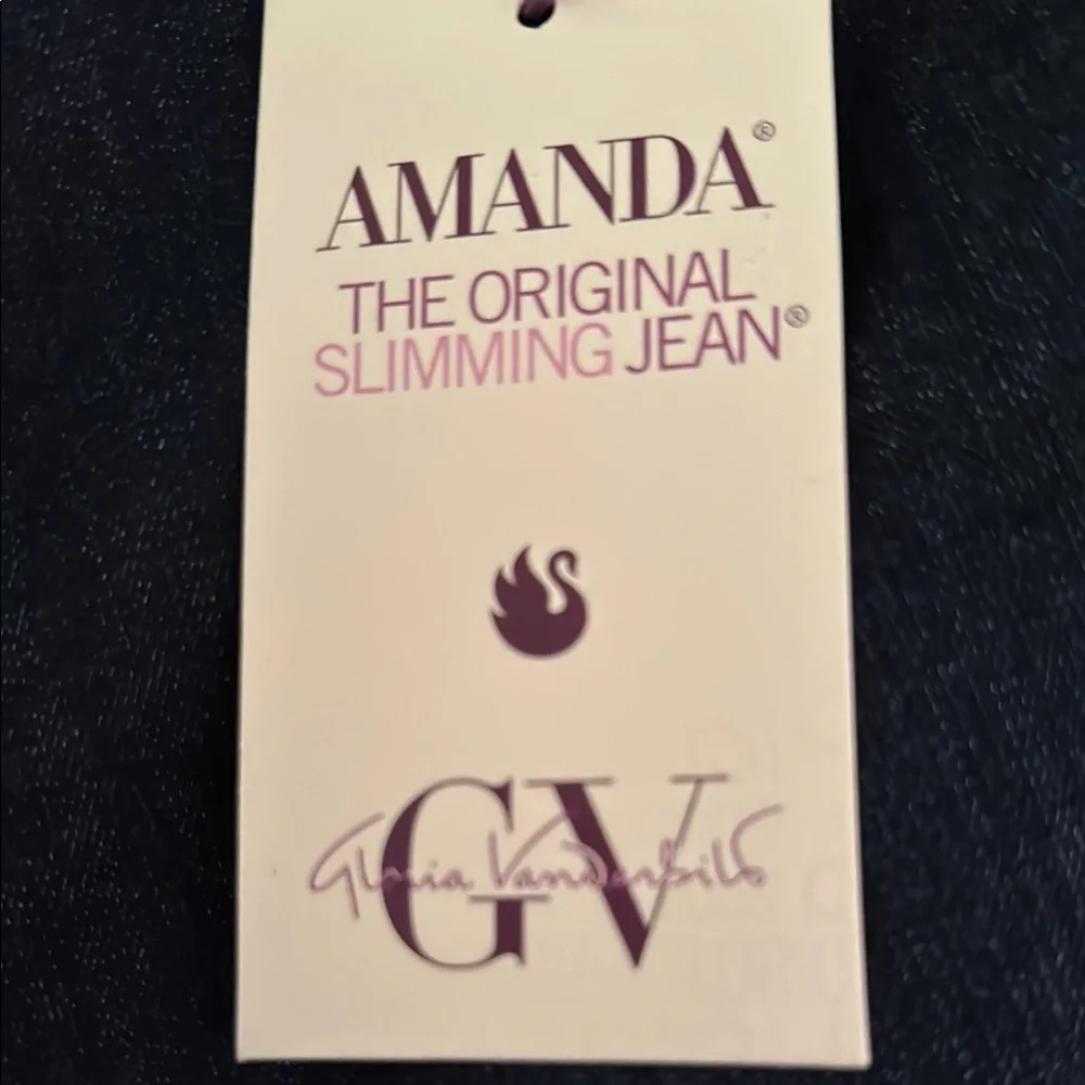 Gloria Vanderbilt Blue Skinny Jeans with Contrast Stitching - Picture 2 of 5